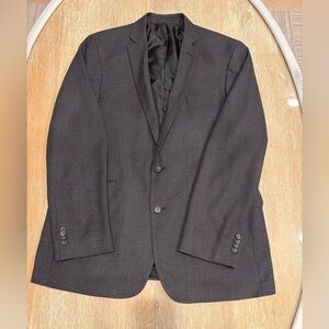 Kenneth Cole Charcoal Checkered Blazer